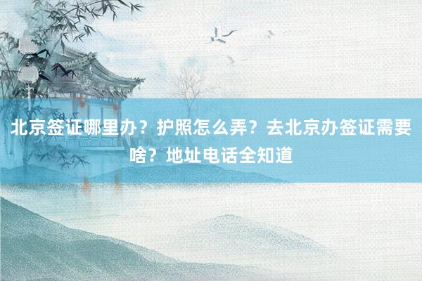 北京签证哪里办？护照怎么弄？去北京办签证需要啥？地址电话全知道