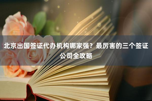 北京出国签证代办机构哪家强？最厉害的三个签证公司全攻略